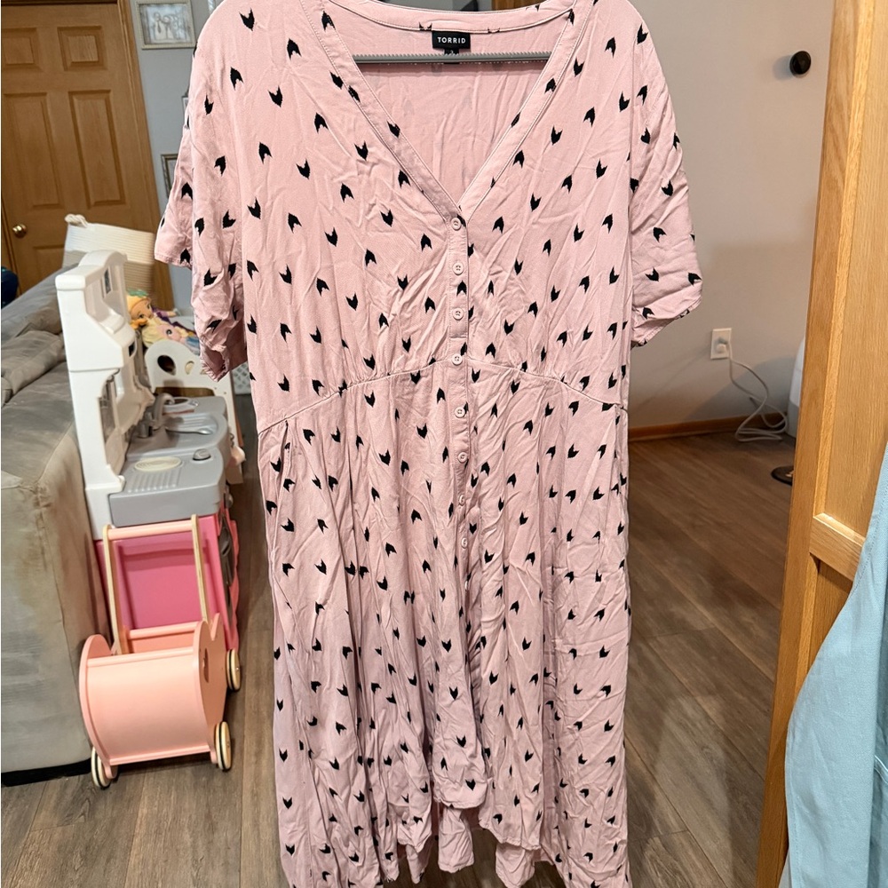 Torrid Pink babydoll dress